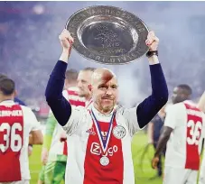  ?? ?? Erik ten Hag vai deixar o Ajax com seis troféus ganhos