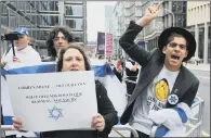  ?? PICTURES: PA WIRE. ?? PROTEST: Activists outside the meeting of the Labour National Executive Committee in London.