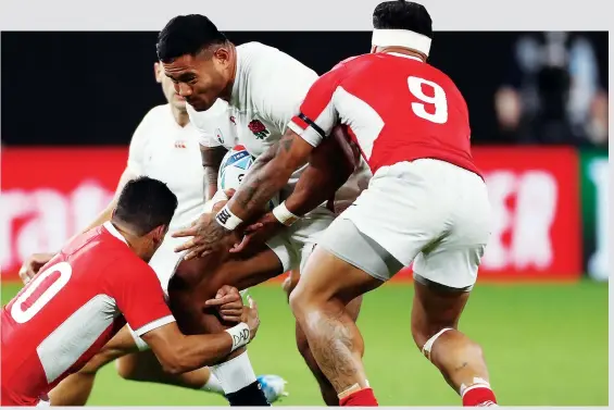  ?? PICTURE: Getty Images ?? Big question: Manu Tuilagi is an explosive attacking force but defence can win World Cups