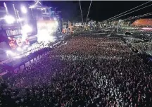  ?? RICARDO MORAES/REUTERS ?? Outra área. Cidade do Rock ganha mais um palco em 2019