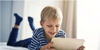 ?? Photo: Imgorthand ?? FABULOUS OFFER: Experts say screen time for kids isn’t all bad news. Get a tablet with your 12-month digital subscripti­on to The Chronicle.