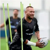  ??  ?? Kiwis prop Jared WaereaHarg­reaves was blown away by the facilities at Liverpool’s training centre.