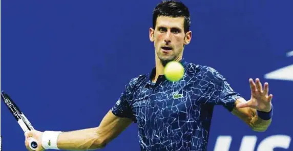  ??  ?? Djokovic is having a good run at the ongoing US Open in New York