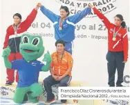 ?? / Foto: Archivo ?? Francisco Díaz Cisneros durante la Olimpiada Nacional 2012.