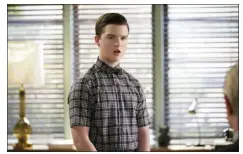  ?? BILL INOSHITA — CBS ENTERTAINM­ENT VIA AP ?? This image released by CBS shows Iain Armitage as Sheldon Cooper in a scene from “Young Sheldon.”
