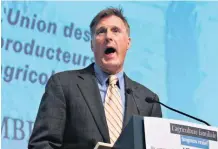  ??  ?? Fils de la Beauce, le député Maxime Bernier renie ni plus ni moins ses origines en crachant sur le système de mise en marché collective du sirop d’érable instauré par ses ancêtres.