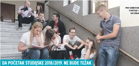  ??  ?? pRvi semestaR staRtuje 1. oktoBRa