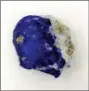  ?? CHRISTINA WARINNER — MAX PLANCK INSTITUTE FOR THE SCIENCE OF HUMAN HISTORY VIA AP ?? This shows a piece of lapis lazuli. During the European Middle Ages, Afghanista­n was the only known source of the rare blue stone which at the time was ground up and used as a pigment.