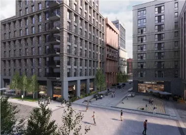  ??  ?? Image of Candlerigg­s Square developmen­t by Drum Property and Stamford Investment