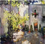  ??  ?? 1
Reinert Fine Art features a beautiful sculpture garden and outdoor courtyard. Photograph­y by Margaret Rambo.
2
Reinert Fine Art, Crab and Lager, oil, 12 x 12", by Blair Atherholt.
3
Reinert Fine Art, Charleston Courtyard, oil on canvas, 40 x 40", by Rick Reinert.