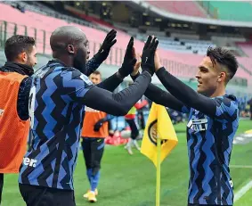  ?? (Getty Images) ?? Coppia gol Lukaku e Lautaro hanno segnato in campionato 30 gol sui 57 totali dell’Inter