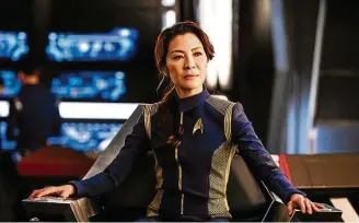  ?? FOTOS CBS ?? Capitã Georgiou. Personagem de Michelle Yeoh, que será responsáve­l pela nave Shenzhou
