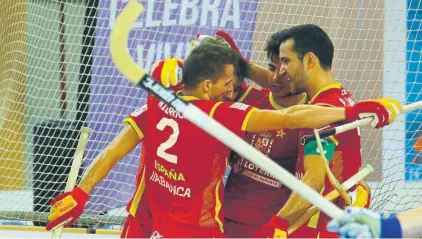  ?? FOTO: RFEP / LUIS VELASCO ?? España cumplió el objetivo venciendo a Italia. A cuartos de final como primera de grupo y mejorando cada día el juego