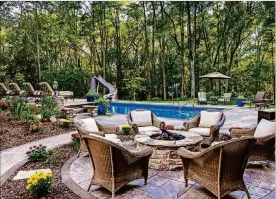  ?? METRO ?? Backyard pools can make a backyard retreat that much more enjoyable. Landscapin­g offers the softness and beauty that adds a finishing touch to poolside retreats.