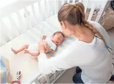  ?? ARTFOLIOPH­OTO VIA GETTY IMAGES ?? The American Academy of Pediatrics recommends infants sleep on a firm, bare surface covered with a tight-fitting sheet.