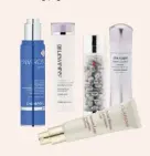  ??  ?? Environ Ionzyme C-quence, $250. Dr LeWinns Purifying Toner, $38. Clarins Instant Light Complexion Perfector, $63.
Elizabeth Arden Skin Illuminati­ng Night Capsules, $155. Shiseido Intensive Spot Targeting Serum, $185.