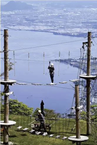  ?? ?? The Sky Walker area offers a variety of activities.