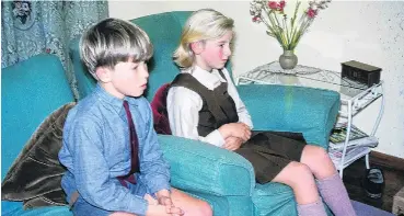  ?? PHOTO: IRVINE PAGETT ?? What a gorgeous image! Linda Doubleday (9), now of Waikouaiti, and brother Adrian (7) photograph­ed by their dad sitting in the lounge of their Auckland home in 1960 as they watched the first regular television programmes broadcast in New Zealand.