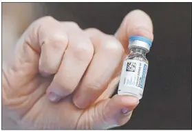  ?? Jessica Hill The Associated Press ?? The FDA urged a timeout on the use of the J&J vaccine because in six cases out of more than 7 million inoculatio­ns in the U.S. unusual blood clots were reported.