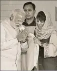  ?? HT FILE ?? Former J& K chief minister Mehbooba Mufti with PM Narendra Modi