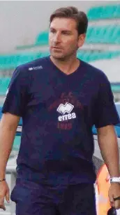  ??  ?? Alberto Colombo, 41 anni, allenatore della Reggiana