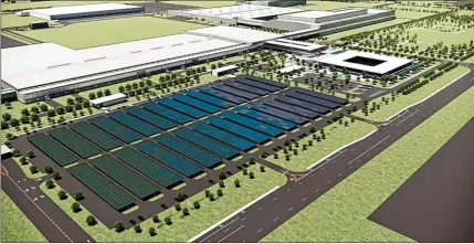  ?? HYUNDAI MOTOR GROUP ?? The facility in Bryan County will be Hyundai’s second EV “Metaplant,” which features a flexible manufactur­ing process.