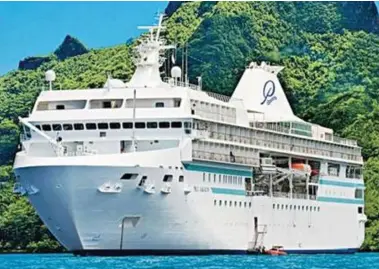  ??  ?? Paul Gauguin cruise ship resumes its operations after a four-month interrupti­on because of the COVID-19 pandemic