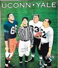  ??  ?? The program from the Yale-UConn game in 1958.