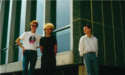  ??  ?? ‘Electronic music’s first arena band hadn’t lost their essential Basildon blokeyness’ ... Depeche Mode in Essex, 1980. Photograph: Fin Costello/Redferns