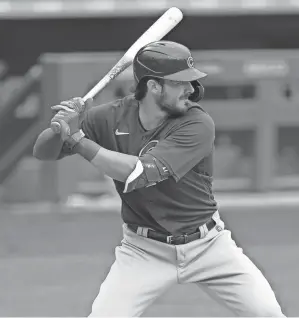  ?? CHARLES LECLAIRE/USA TODAY SPORTS ?? Cubs third baseman Kris Bryant, batting during a game last season in Pittsburgh, is eight months away from free agency.