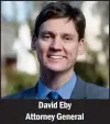  ??  ?? David Eby Attorney General