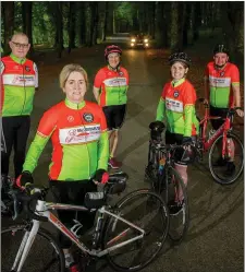  ?? Pic: ?? L to R: Ballisodar­e Bay Cycling Club chairman Willie McCann with members Coleen O’Connell, Dolores McCann, Judy Scanlon and Gavin Cantwell in Hazelwood, Co Sligo. James Connolly