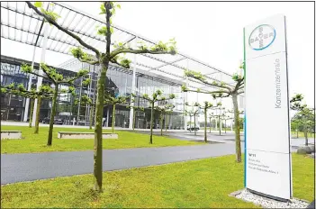  ?? (AFP) ?? This picture shows the Bayer headquarte­r in Leverkusen, western Germany, on May 23. German chemicals giant Bayer said it had offered $62 billion for US agricultur­e group Monsanto as it seeks to create the world’s biggest supplier of seeds,pesticides and geneticall­y-modified crops.