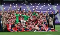  ?? AP ?? El Atlético celebra Laliga ganada en 2021.