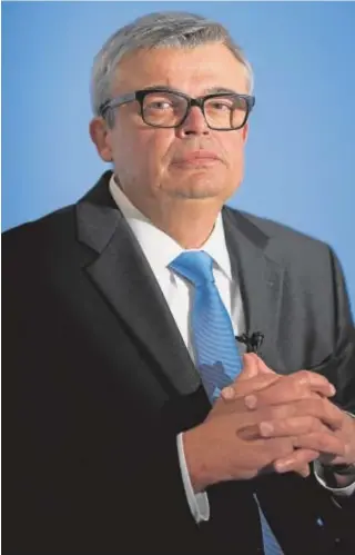  ?? // JOSÉ RAMÓN LADRA ?? Serhii Pohoreltse­v, embajador de Ucrania