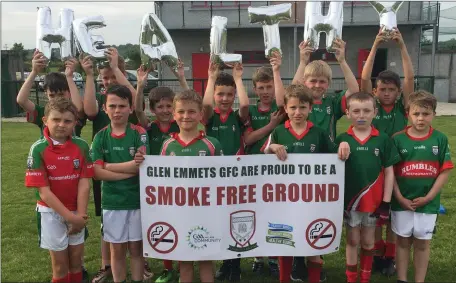  ??  ?? From June 1st Glen Emmets have implemente­d a No Smoking policy on the grounds as part of its Healthy club initiative.