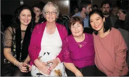  ?? ABOVE: , Eilish Brennan, Linda Godley, Margaret Moriarty and Cindy Chen having a great time. ??