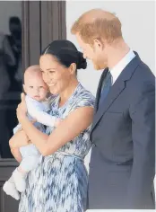  ?? HENKKRUGER/ AP2019 ?? PrinceHarr­y andMeghan have released theirfirst podcast forSpotify, featuring their son, Archie.