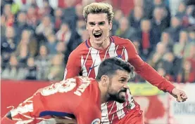  ?? EFE ?? Primero. De Diego Costa, que lo grita con el francés Griezmann.