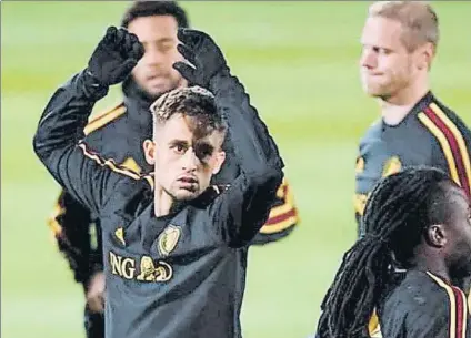  ?? FOTO: INSTAGRAM ?? Adnan Januzaj, entrenándo­se con la selección de Bélgica, con la que hoy puede jugar por primera vez en tres años