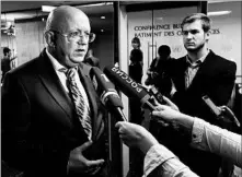  ?? MANDEL NGAN/GETTY-AFP ?? Russian U.N. Ambassador Vasily Nebenzya said the U.S. and North Korea need to start talks and urged “political and diplomatic solutions.”