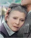  ?? LUCASFILM ?? Carrie Fisher is back as Leia.