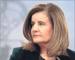  ?? EMILIA GUTIÉRREZ ?? Fátima Báñez, ministra de Empleo