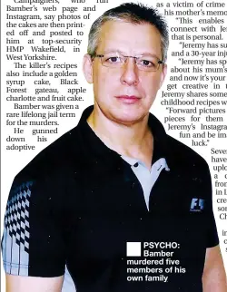  ??  ?? PSYCHO: Bamber murdered five members of his own family