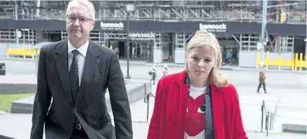  ?? CHRIS YOUNG/THE CANADIAN PRESS ?? Laura Miller, right, arrives at a Toronto court last month. Lawyers for Miller and another former senior political aide charged with illegally destroying documents related to the Ontario government’s decision to cancel two gas plants said on Thursday...