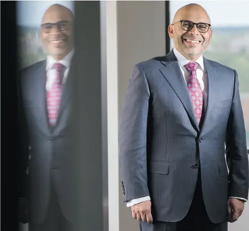  ?? LAURA PEDERSEN / NATIONAL POST ?? “There is an immense pool of talent here (in Canada) that we want to tap into,” said Finastra CEO Nadeem Syed. “Some of the top tech universiti­es are here, we want to tap into the innovation capability that exists here.”