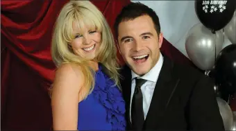  ??  ?? Former Westlife Singer Shane Filan with his wife Gillian.