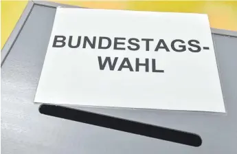  ?? FOTO: PATRICK PLEUL/DPA ?? Zwölf Parteien treten mit ihren Kandidatin­nen und Kandidaten im Wahlkreis Biberach zur Bundestags­wahl am 26. September an.