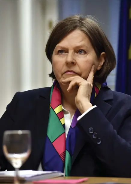  ?? FOTO: LEHTIKUVA/EMMI KORHONEN ?? Det är hög tid för Finland att utse en kvinna till EU-kommission­är nästa år, anser EU-parlamenta­riker Heidi Hautala (grön). Hon kan själv tänka sig att bli De grönas kandidat.