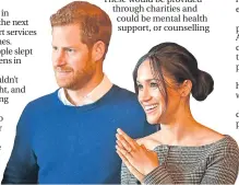  ??  ?? Harry and fiancée Meghan